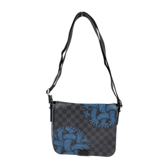 LOUIS VUITTON Handbags - LOUIS VUITTON Louis Vuitton District PM Shoulder Bag N41714 Damier Graphite C...